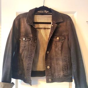 Black cropped Jean jacket